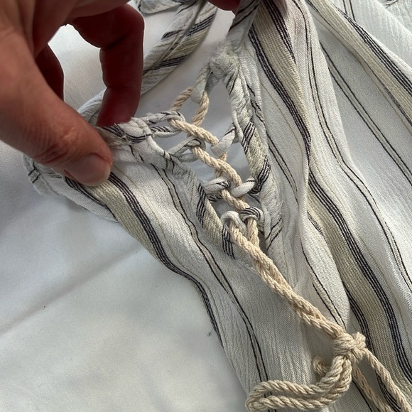 Kiwi + Punch Striped Mini Dress with Side Tie Detail - Picture 5 of 6